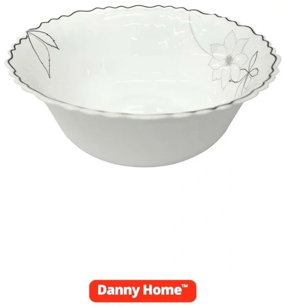 Салатник DH Ivory Flower 23х8,5 см опаловое стекло LHKW90-M