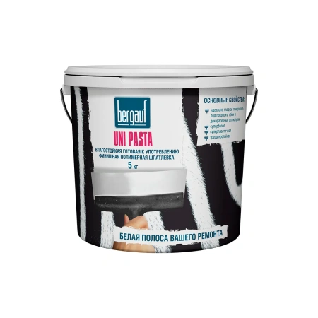 Bergauf Шпаклевка Финишная полимерная Silk Polymer +, 5кг
