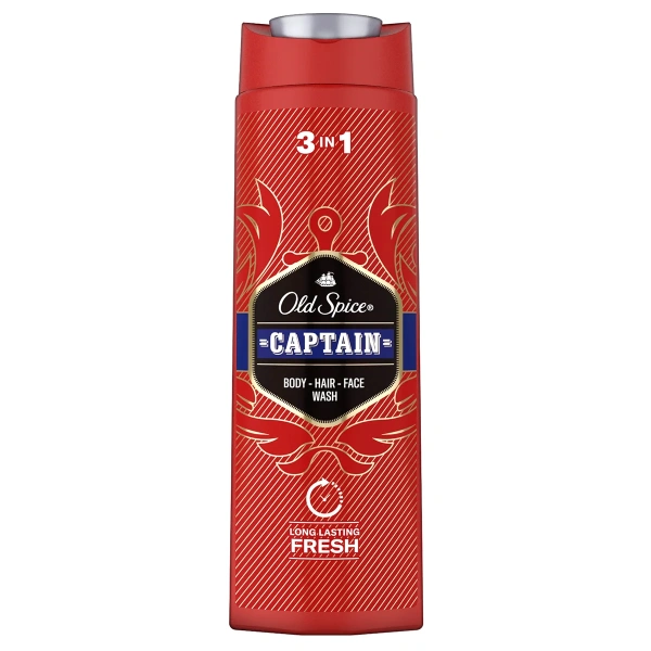 Гель для душа +шампунь Old Spice Captain 400мл