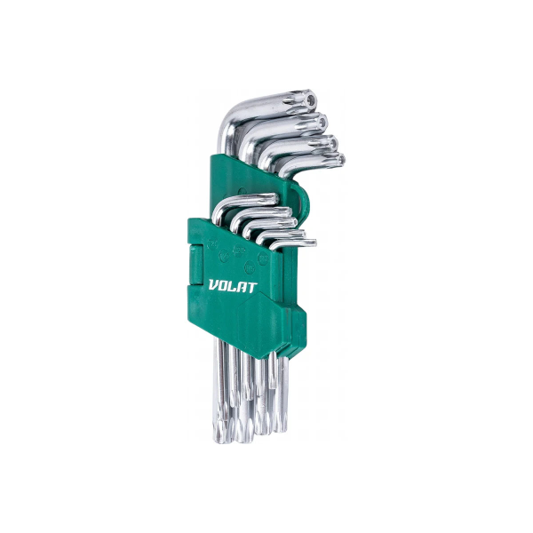 Набор ключей Torx T10-T50 9шт коротких ВОЛАТ, арт.11025-09
