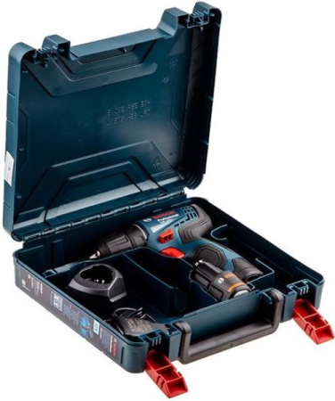 Дрель-шуруповерт аккумуляторная Bosch GSR 120-LI (2x 2.0 Ah) + набор оснастки (23 пр.)