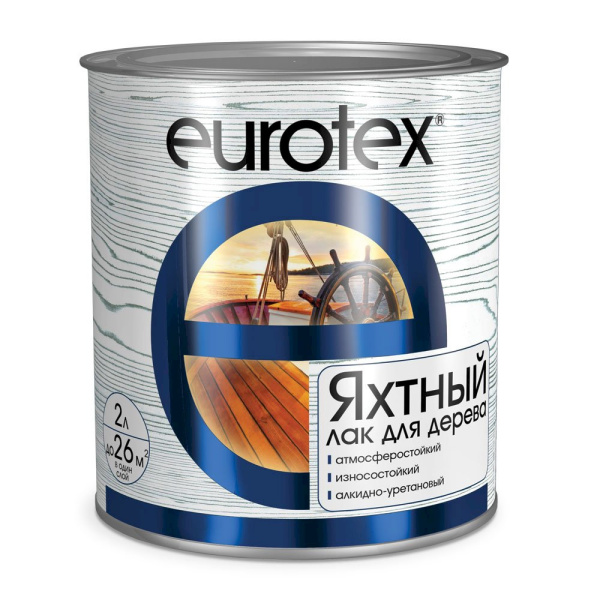 Лак яхтный Eurotex полуматовый 2л