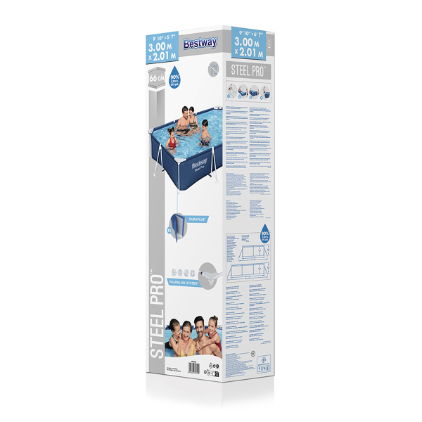 Бассейн каркасный Bestway 300х201х66 см 56404