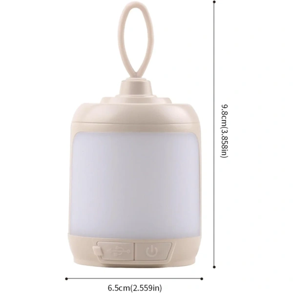 Фонарь ночник для кемпинга Camping Lamp подвесной, аккумуляторный 3 режима свечения 6,8х9,5 см LW10