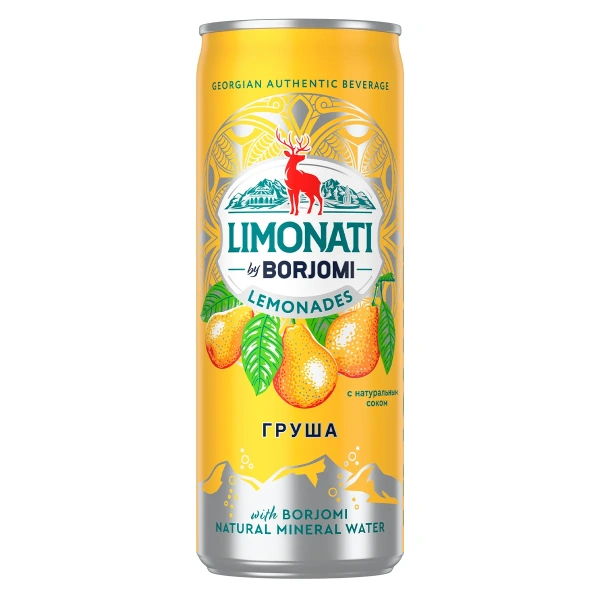 Borjomi by Limonati  Лимонад Груша 0,33л