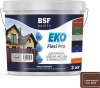 Краска резиновая трещиностойкая, суперэластичная, атмосферостойкая EKO Flexi Pro, коричневый  6 кг