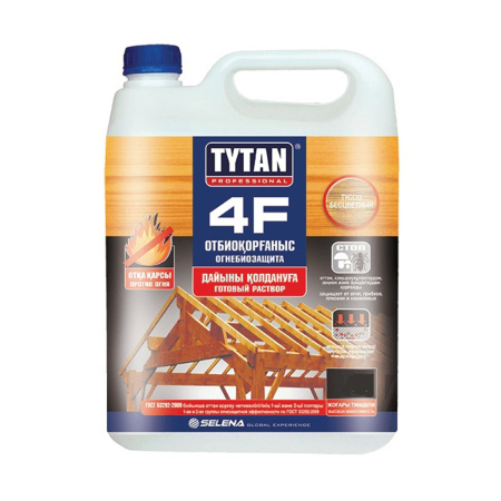 TYTAN 4F Огнебиозащита (готовый раствор), красный 10 л, шт