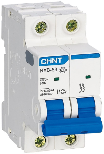 Авт. выкл. NXB-63S 2P 16А 4.5kA х-ка C (R)