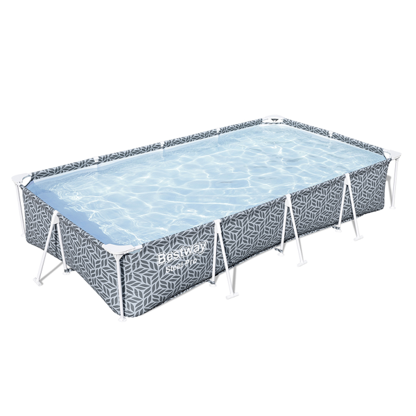 Бассейн каркасный Bestway 3,66x2,01x66 серые листья 561FT