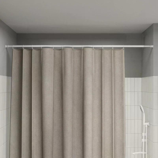 Карниз для ванной комнаты Elegante IDDIS 110-200 см белый матовый RSW0120i14
