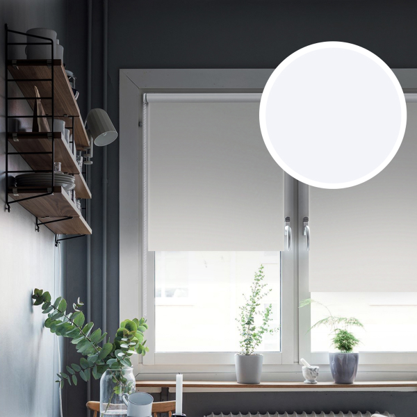 Штора рулонная Blackout LUX цвет белый 57*170 см 81741057170