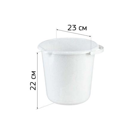 Ведро IDEA 5л мраморный М 2429