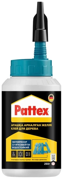 Клей Столяр D3 Pattex waterproof wood 250g, 12 шт