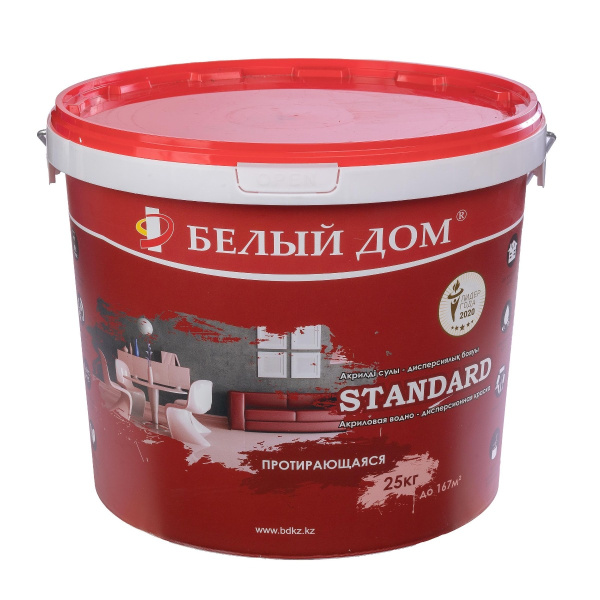 Краска акриловая Белый Дом STANDARD 4 кг
