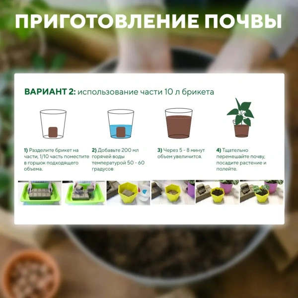 Почвобрикет БиоМастер Томат и перец, 10л
