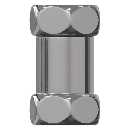 Соединение прямое г/г 1х1/2" (Хром) арт.06382