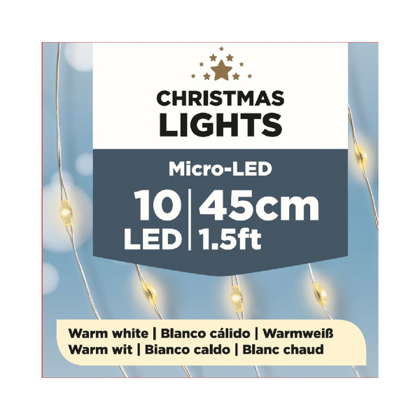 Микрогирлянда Lumineo LED Капелька 45 см на батарейке CR2032 (в кпл.не входит)482375 Kmg