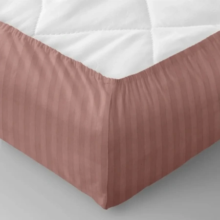 Простыня на резинке Verossa Stripe Ash 160х200 см борт 30 см 784502