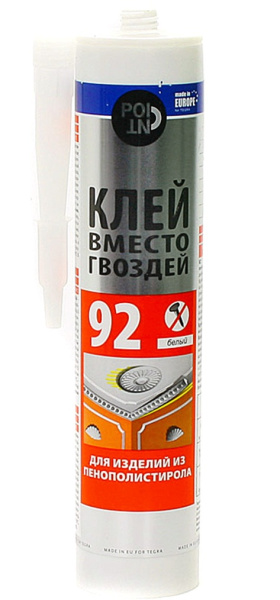 Клей в/гвоздей д/пеноп 280 мл POINT 92