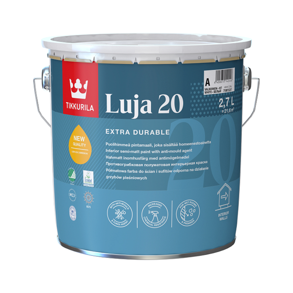 Краска экстра-стойкая LUJA 20 A п/мат 2,7л