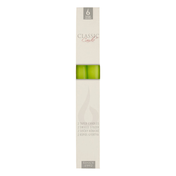 Свеча стержень BARTEK 2,1х25см 2шт салатовый (Willow green)