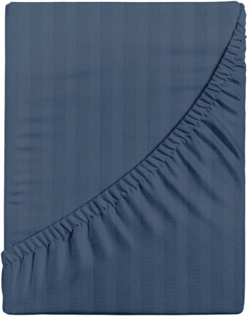 Простыня Verossa Stripe на резинке 200х200 см 30 см борт Sapphire
