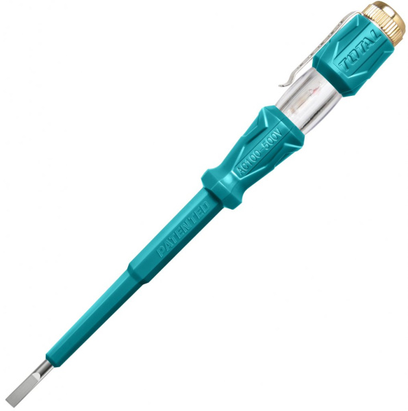 Тестер напряжения ТОТАL AC 100-500 В Прямой шлиц: 3x140 мм