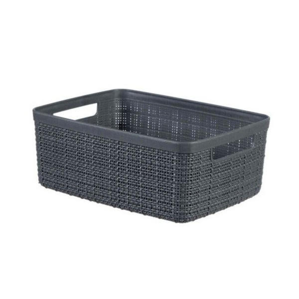 Корзина Curver Jute для хранения S 5л темно-серый