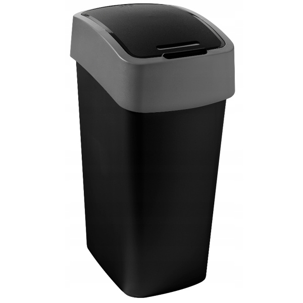 Контейнер для мусора Curver Flip bin черный 45л 229411
