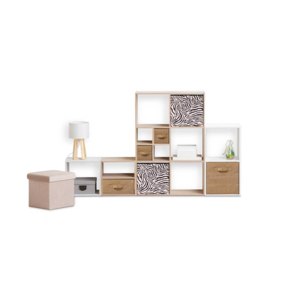 Ящик для хранения 5Five Zebra 31х31х31 см черный