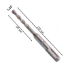 Бур по бетону, двойная спираль, Cobalt W-tip, 6x110 мм, SDS PLUS// Denzel