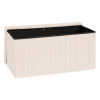 Пуф складной Atmosphera Arum Ribbed Double 76х38 см слоновая кость 207382A
