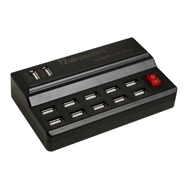 Зарядное устройство сетевое 12 USB портов