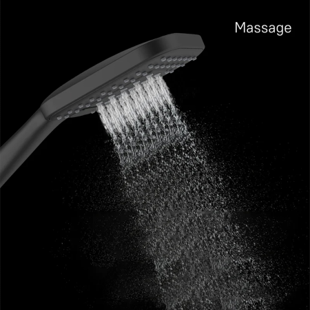Лейка для душа, черная матовая, 3F, Ideal Spa, Milardo, ILS3FBSM18