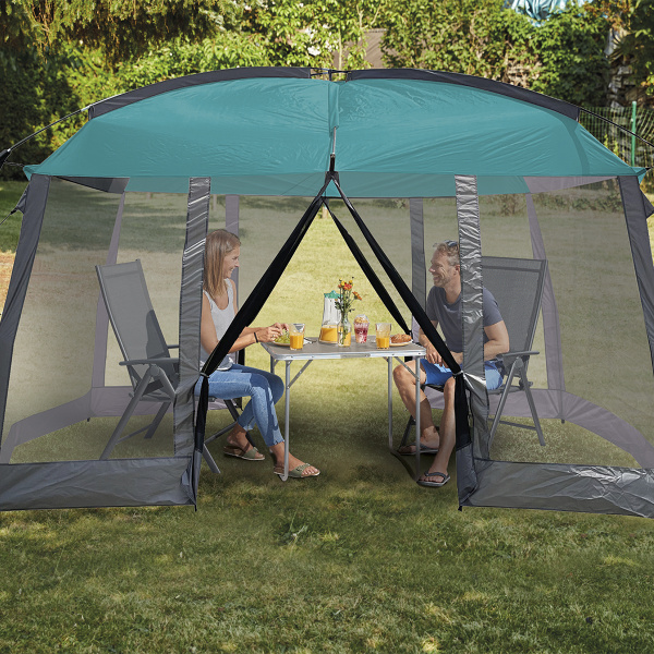 Тент туристический Camping Check Pavallion 335х275х200-230 см магнитное закрывание PE185T 78966