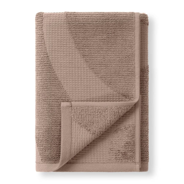 Полотенце Verossa Wave Texture 70х140 см 480г/м2 молочный шоколад 797265