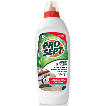 Шампунь для сухой чистки ковров и текстильных изделий PROSEPT Carpet DryClean концентрат 1:20-1:100 