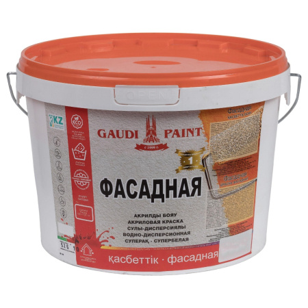 Краска фасадная Гауди "Фасадная" 15 кг