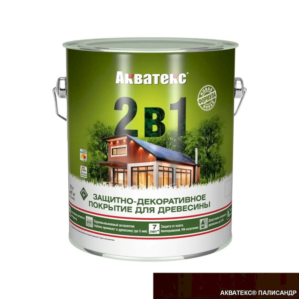 Текстурное покрытие - Акватекс (2,7 л) - палисандр