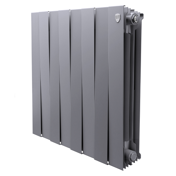 Радиатор Royal Thermo PianoForte 500 Silver Satin - 8 секц. (Новый) (биметалл)