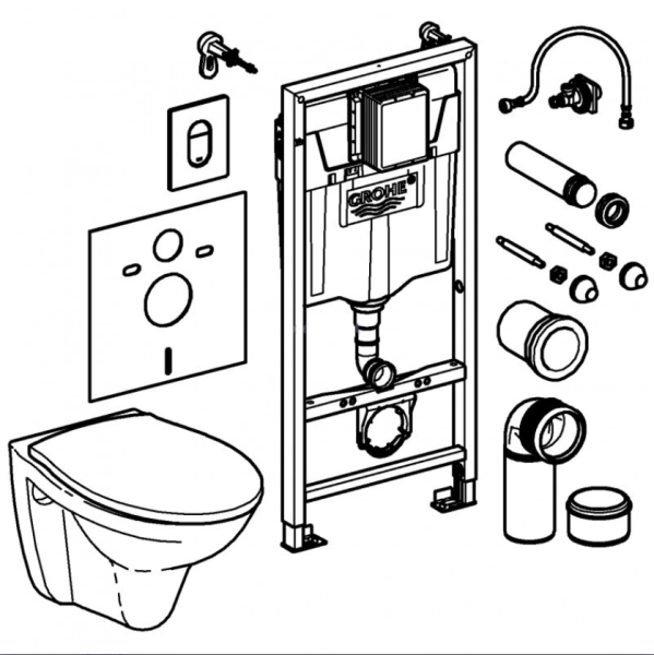 Система инсталляции Grohe DIY Набор  Solido 5-в-1 39418000