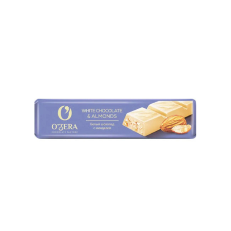 Шоколад белый OZera White Almonds 45г
