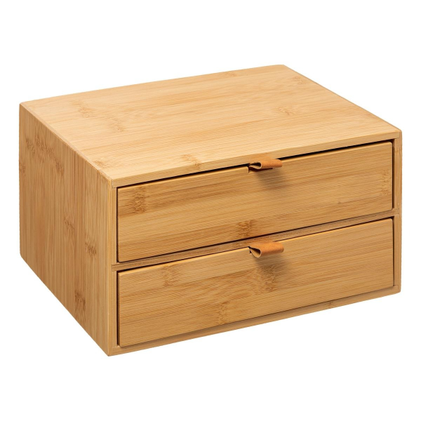 Органайзер для хранения 5Five Tidy с 2 ящиками бамбук 174665