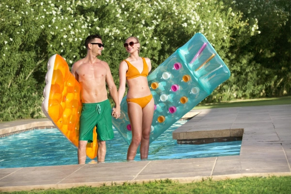 Матрас пляжный Bestway Double Ring Fashion Lounge 188х71 см 43014