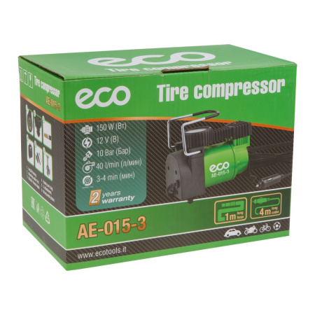 Компрессор автомобильный ECO AE-015-3