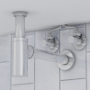 Кран угловой, с отражателем, 1/2; 3/4, кран-букса, латунь, IDDIS, 910B0Z4C4CZ