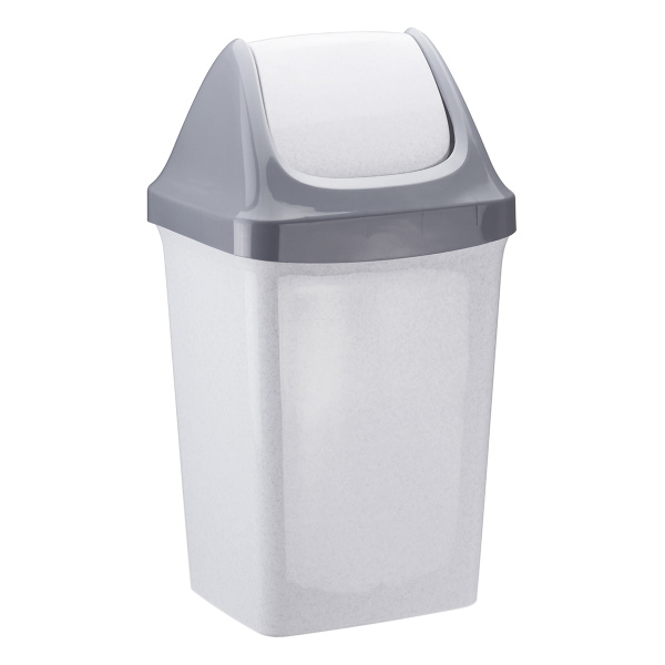 Контейнер для мусора СВИНГ 9л Мраморный
