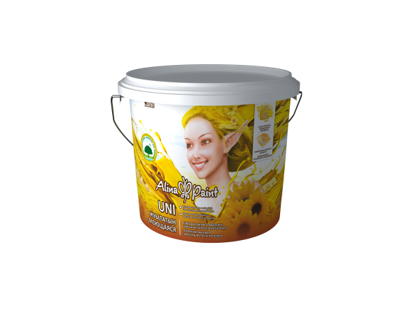 Краска водоэмульсионная, Alina Paint UNI, 3 кг, база АВ