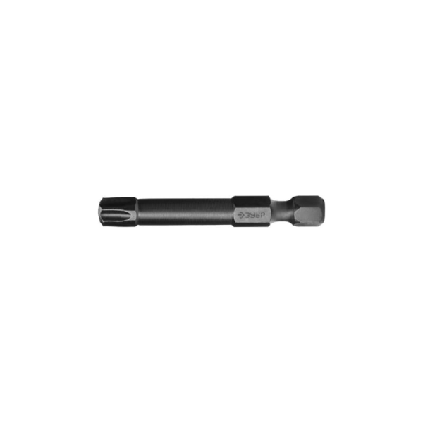 Биты ЗУБР "ПРОФИ" TORX, тип хвостовика E 1/4", T30, 50мм, 2шт, на карточке