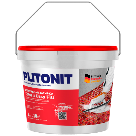 Затирка эпоксидная PLITONIT Colorit EasyFill серебристо-серый - 2